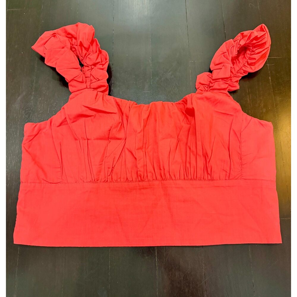 Abercrombie & Fitch size L red crop top